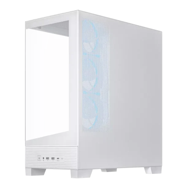 ASUS A31 PLUS Case ARGB Gaming PC Case, 360mm radiators and 380mm graphics cards Compatibility, four pre-installed ARGB fans, White - Image 6