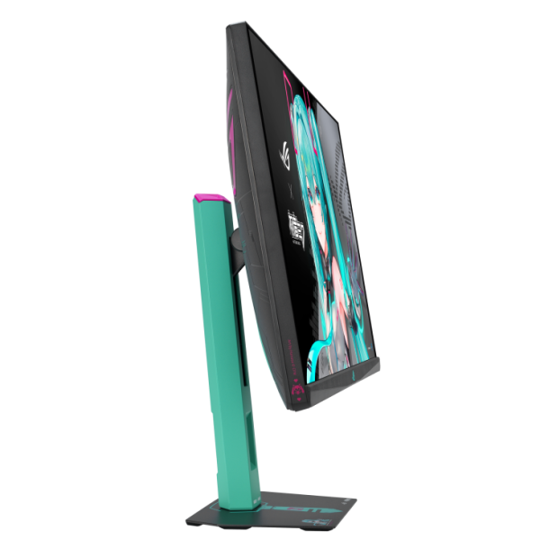 ASUS ROG Strix XG27ACMEG-G Hatsune Miku Edition Monitor – 27-inch 2560x1440, 260Hz OC (Above 144Hz), 0.3ms (min.), Fast IPS, Extreme Low Motion Blur Sync, USB Type-C, G-Sync compatible, DisplayWidget Center, tripod socket, HDR, Aura Sync, Black - Image 7