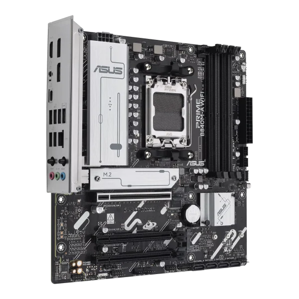 ASUS M/B PRIME B840M-A WIFI Motherboard, AM5 Socket, WiFi 6E, USB 5Gbps Type-C, Aura Sync - Image 2