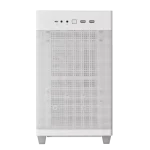 ASUS Prime AP201 MicroATX Case, support for 360 mm coolers, graphics cards up to 338 mm long, and standard ATX PSUs, White