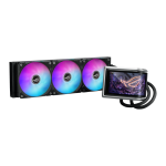 ASUS ROG RYUO IV 360 ARGB Liquid Cooler,  6.67-inch AMOLED display, Aura Fan Edge, Black - Image 2