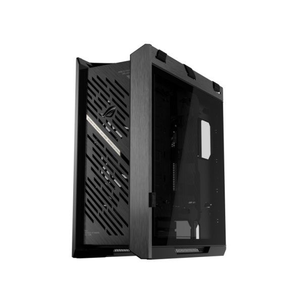 ASUS ROG Strix Helios II EATX mid-tower gaming case with dual tempered glass side panels, GPU support for up to 450mm in length, aluminum frame and front panel, GPU braces and 420mm radiator support - Image 4
