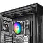 Thermaltake UX400 ARGB Sync CPU Cooler, Single-Tower Design, 120mm High-Airflow Fan, 240W TDP Cooling Capacity, Hydraulic Bearing Fan, Black - Image 6