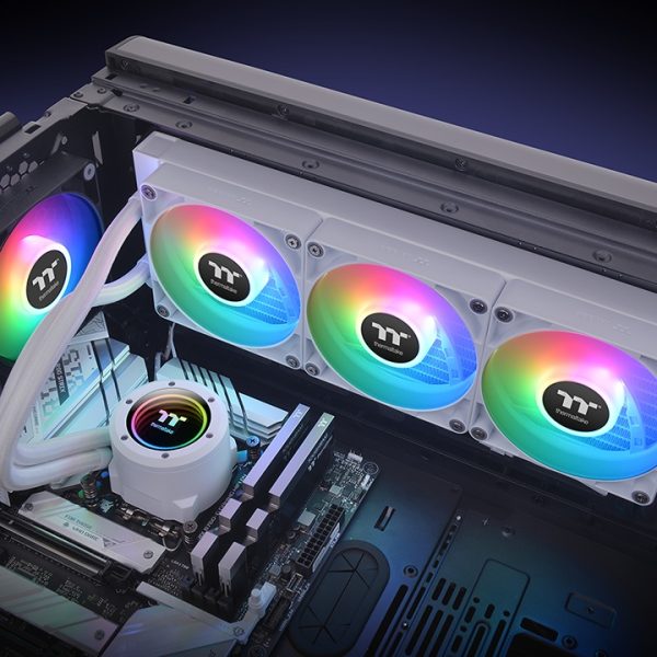 Thermaltake TH360 V2 ARGB Sync All-In-One Liquid Cooler - Snow Edition - Image 2