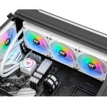 Thermaltake TH420 ARGB Sync all-in-one 420mm Liquid Cooler Snow Edition, maximum speed of 1800 RPM, White - Image 2