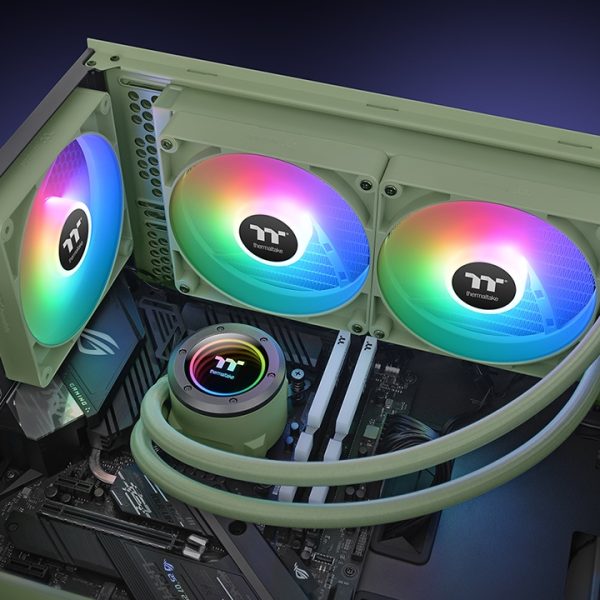 Thermaltake TH280 V2 ARGB Sync All-In-One Liquid Cooler - Matcha Green Edition - Image 3