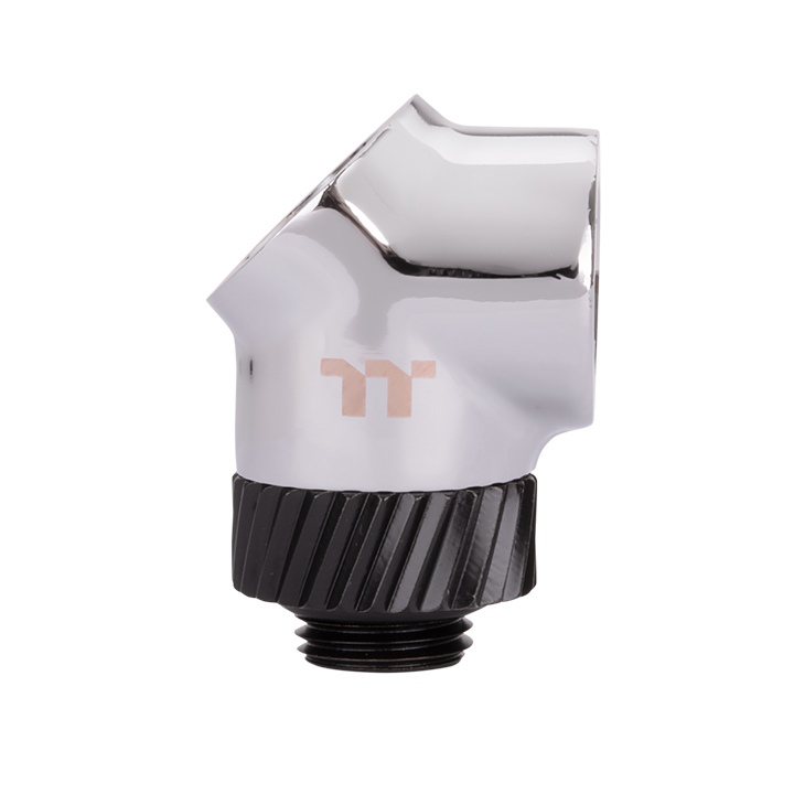 Thermaltake Pacific SF 45 & 90 Degree Adapter Silver Black
