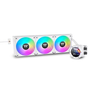 Thermaltake TH420 V2 Ultra EX ARGB Sync All-In-One Liquid Cooler, LCD display, Snow Edition