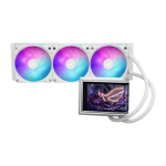 ASUS ROG RYUO IV 360 ARGB WHITE Liquid Cooler, Aura Fan Edge, 6.67-Inch Curved 2K AMOLED Display, White - Image 2