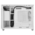 ASUS Prime AP201 MicroATX Case, support for 360 mm coolers, graphics cards up to 338 mm long, and standard ATX PSUs, White - Image 5