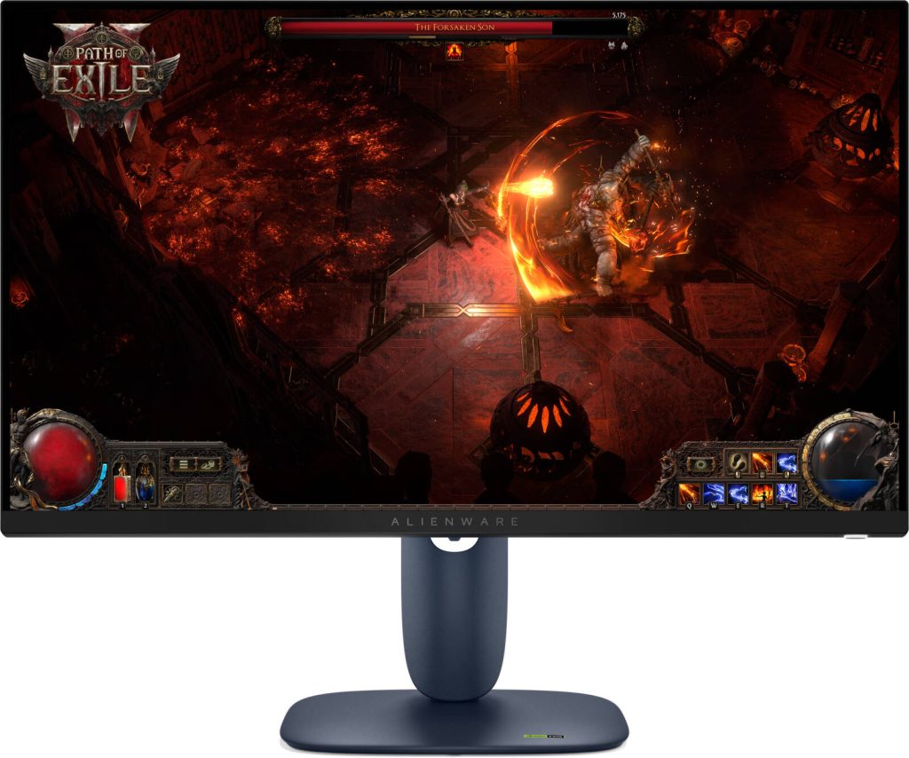 Dell Alienware 27″ QHD Gaming Monitor, Fast IPS Panel, 180Hz Refresh Rate, NVIDIA G-SYNC, AMD FreeSync – AW2725DM