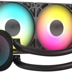 CORSAIR NAUTILUS 240 ARGB CPU Liquid Cooler, 240mm Radiator, Low-noise Cooling with Straightforward Connectivity, Black