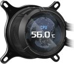 ASUS ROG STRIX LC III LCD 360mm ARGB CPU Liquid Cooler, 360mm Radiator, 2.1” IPS LCD with 360° rotatable graphics  - Black - Image 3