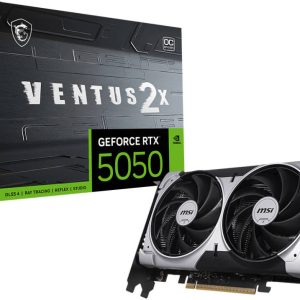 MSI GEFORCE RTX 5050 8GB VENTUS 2X OC Graphics Card, 912-V538-010