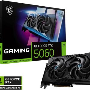 MSI GEFORCE RTX 5060 8GB GAMING OC Graphics Card, 912-V537-023