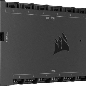 CORSAIR iCUE COMMANDER CORE XT Smart RGB Lighting and Fan Speed Controller, Black