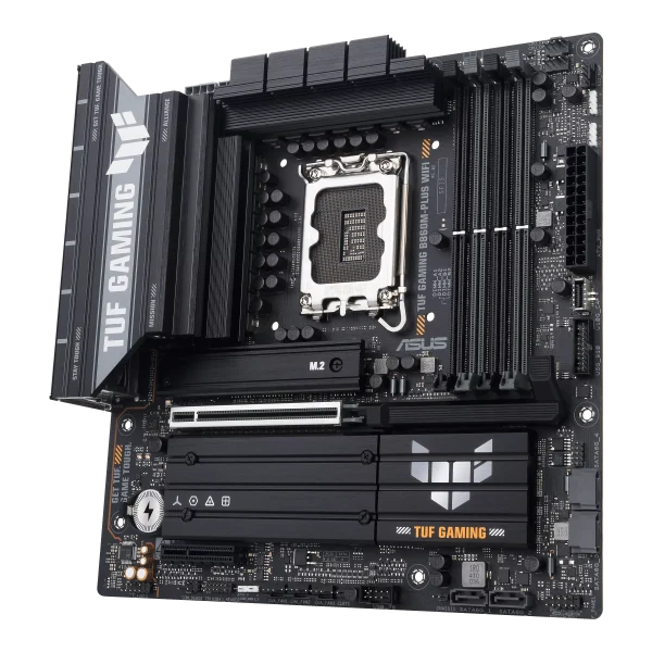 ASUS TUF GAMING B860M-PLUS WIFI Motherboard, PCIe 5.0 Slot, WIFI 7, 2.5Gb Ethernet, Aura Sync, Black - Image 3