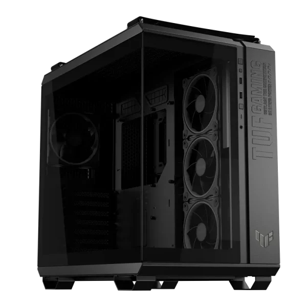 ASUS TUF Gaming GT502 Horizon ARGB Gaming PC Case, Four Pre-Installed MR120 ARGB Fans, Black - Image 3