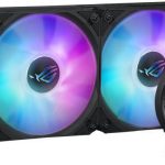 ASUS ROG STRIX LC III LCD 360mm ARGB CPU Liquid Cooler, 360mm Radiator, 2.1” IPS LCD with 360° rotatable graphics  - Black