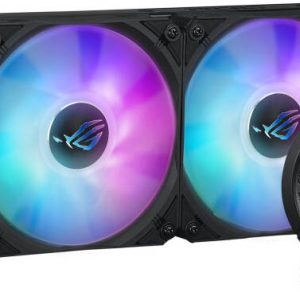 ASUS ROG STRIX LC III LCD 360mm ARGB CPU Liquid Cooler, 360mm Radiator, 2.1” IPS LCD with 360° rotatable graphics  - Black