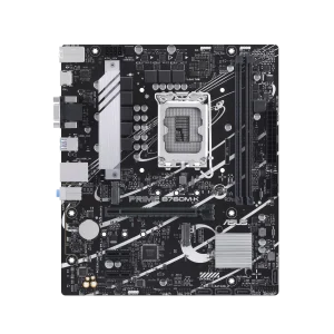 ASUS Prime B760M-K Intel® B760 LGA 1700 mATX Motherboard with PCIe 4.0, two PCIe 4.0 M.2 slots, DDR5, Realtek 2.5Gb Ethernet, VGA, HDMI™, SATA 6 Gbps, front USB 3.2 Gen 1, Aura Sync