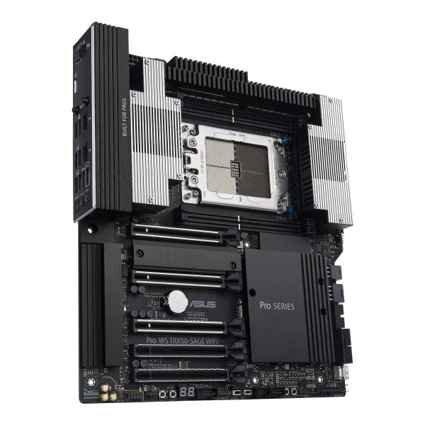 ASUS Pro WS TRX50-SAGE WIFI AMD TR5 CEB workstation motherboard, CPU and memory overclocking ready, robust 36 power-stage design, PCIe 5.0 x 16, PCIe 5.0 M.2, 10 Gb and 2.5 Gb LAN, multi-GPU support - Image 2