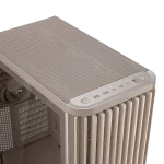 ASUS ProArt PA401 Wood Edition Beige - Tempered Glass Panel, Build-in two 160mm front fans and one 120mm rear fan, along with an integrated fan hub, - Image 2
