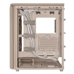 ASUS ProArt PA401 Wood Edition Beige - Tempered Glass Panel, Build-in two 160mm front fans and one 120mm rear fan, along with an integrated fan hub, - Image 5