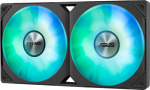 ASUS Prime LC ARGB all-in-one CPU liquid cooler with specially designed CPU contact area and finned channels, water block with infinity mirror lens options, pre-installed ARGB fans and Aura lighting - Image 3