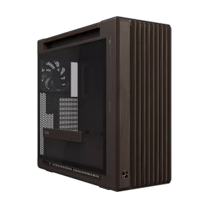 ASUS ProArt PA602 Wood Edition Retro Brown - Tempered Glass Panel, pre-installed 140 mm rear fan and two 200 mm front fans, support for a 420 mm radiator, Brown