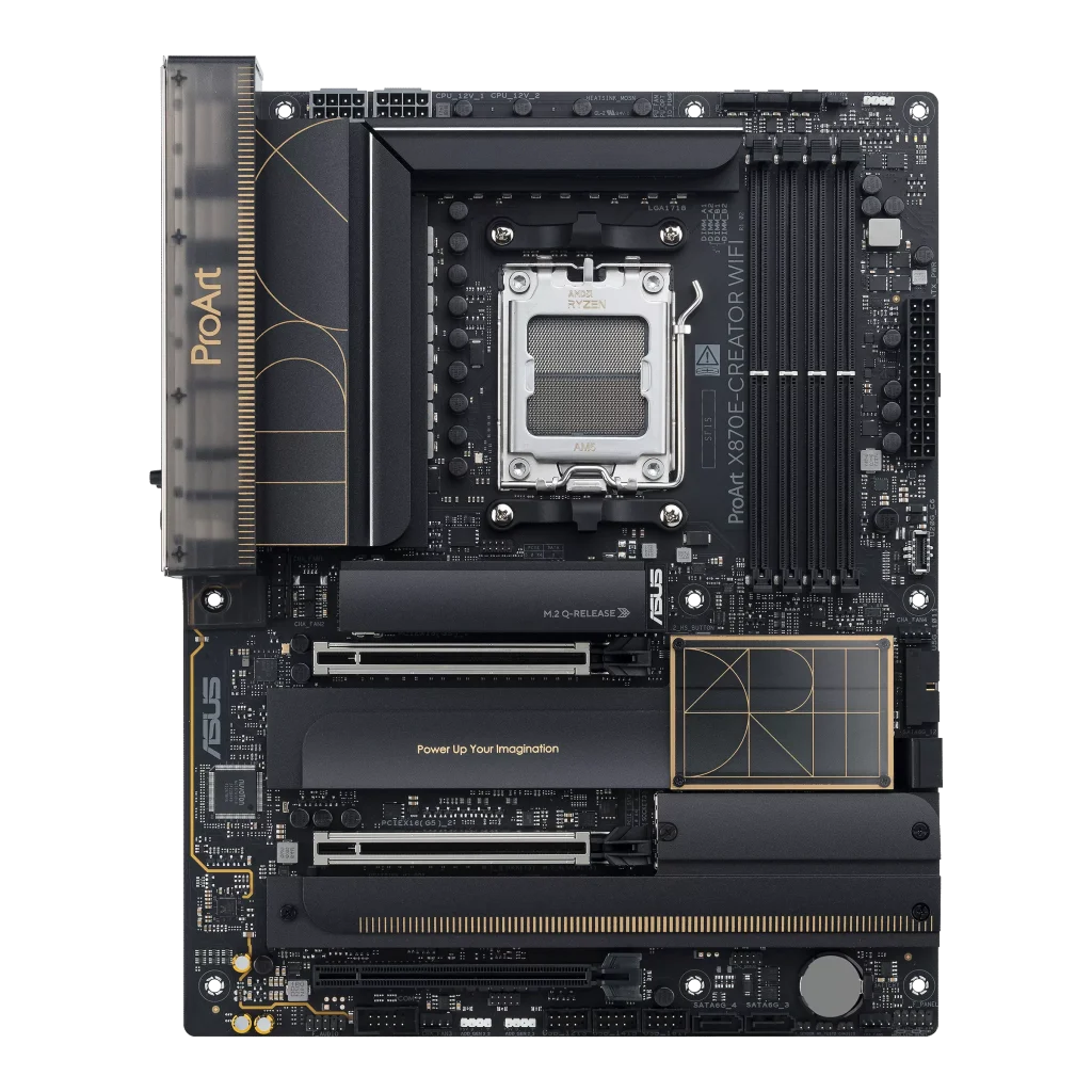 ASUS ProArt X870E-Creator WiFi Motherboard, AM5 Socket, Dual Ethernet & WiFi 7, PCIe 5.0, 10G and 2.5G Ethernet