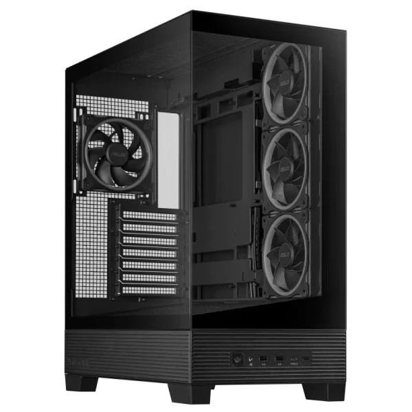 ASUS A31 PLUS ARGB Gaming PC Case, 360mm radiators and 380mm graphics cards Compatible, four pre-installed ARGB fans, Black - Image 2