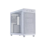 ASUS Prime AP303 - Tempered Glass ATX Case, support for graphics cards up to 360mm long, 360mm radiators up to 60mm thick, and ATX PSUs up to 180mm long, White