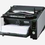 Ricoh Fi-8950 High Volume, High Speed Production Scanner, double-sided scanning speeds of up to 150 pages per minute, 750-sheet ADF, White