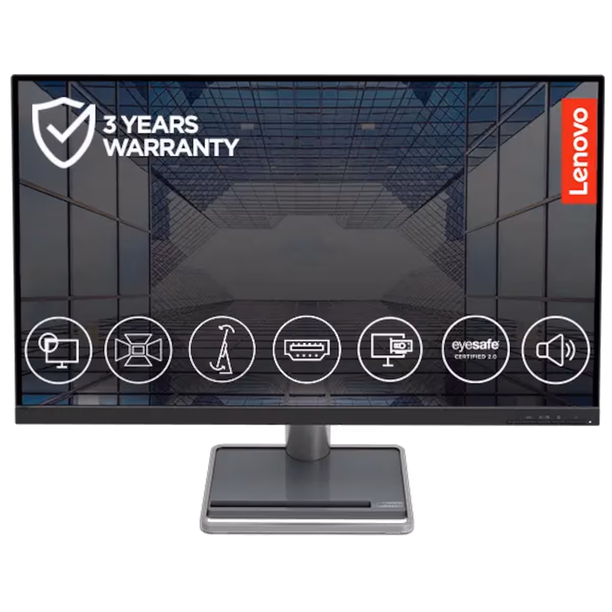 Lenovo L32p-30 32″ UHD USB Type-C monitor, IPS Panel, 60 Hz Refresh Rate, 4ms Response Time, 3W×2 speakers, AMD Freesync, Black