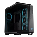 ASUS TUF Gaming GT502 Horizon ARGB Gaming PC Case, Four Pre-Installed MR120 ARGB Fans, Black