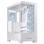 ASUS A31 PLUS Case ARGB Gaming PC Case, 360mm radiators and 380mm graphics cards Compatibility, four pre-installed ARGB fans, White