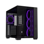 ASUS A32 PLUS ATX  ARGB Gaming PC, 360mm radiators and 420mm graphics cards compatibility, four pre-installed ARGB fans, Black