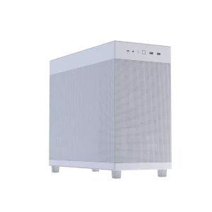 ASUS Prime AP303 - Mesh Panel ATX Case, support for graphics cards up to 360mm long, 360mm radiators up to 60mm thick, and ATX PSUs up to 180mm long, White