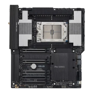 ASUS Pro WS TRX50-SAGE WIFI AMD TR5 CEB workstation motherboard, CPU and memory overclocking ready, robust 36 power-stage design, PCIe 5.0 x 16, PCIe 5.0 M.2, 10 Gb and 2.5 Gb LAN, multi-GPU support