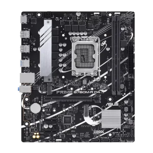 ASUS PRIME B760M-R D4 Intel® B760 LGA 1700 Micro-ATX Motherboard with PCIe 4.0, two PCIe 4.0 M.2 slots, DDR4, Realtek 2.5Gb Ethernet, HDMI™, SATA 6 Gbps, front USB 5Gbps ports, Aura Sync