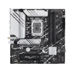 ASUS PRIME B760M-A WIFI D4 Intel® B760 (LGA 1700) mATX motherboard, PCIe 4.0, two M.2 slots, Realtek 2.5Gb Ethernet, Wi-Fi 6, DisplayPort, Dual HDMI®, SATA 6 Gbps, rear USB 3.2 Gen 2, front USB 3.2 Gen 1 Type-C®, Aura Sync