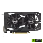 ASUS Dual GeForce RTX™ 3050 OC Edition 6GB GDDR6 Graphics Cards, NVIDIA Ampere SM 2X Throughput and Efficiency, OC Edition 1537 MHz Boost Clock, 2-slot Design for max compatibility, Black