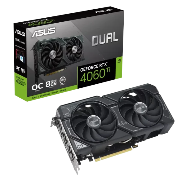ASUS Dual GeForce RTX™ 4060 Ti OC Edition 8GB GDDR Graphics Cards, NVIDIA Ada Lovelace SM 2x Performance and Efficiency, 4th Gen Tensor Cores for 4x DLSS 3 Performance, OC Edition 2595 MHz Boost Clock Performance, Black - Image 7