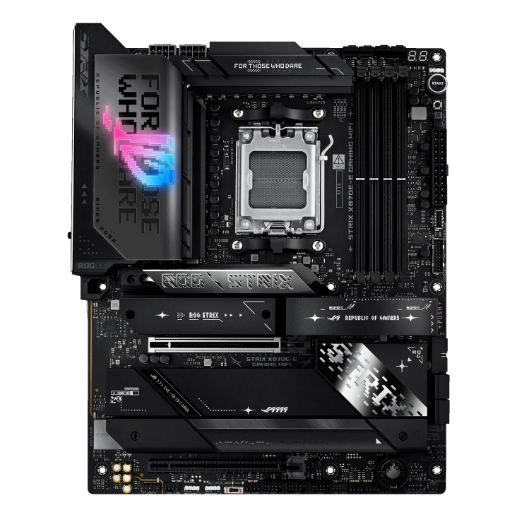 ASUS ROG STRIX X870E-E GAMING WIFI Motherboard, WIFI 7, PCIe Gen 5, Aura Sync, Max. 256GB DDR5