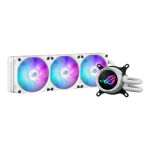 ASUS ROG Strix LC III 360 ARGB White Edition Liquid Cooler, 0dB Technology, Aura Sync, Anti-vibration Rubber