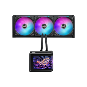ASUS ROG RYUO IV SLC 360 ARGB Liquid Cooler, 6.67” 2K AMOLED Screen, Black