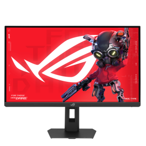 ASUS ROG Strix 5K XG27JCG Gaming Monitor – 27-inch 5120x2880, 180Hz (OC), 0.3ms (min.), Fast IPS, Dual mode (180Hz(OC) or QHD 330Hz), Extreme Low Motion Blur Sync, USB Type-C (15W PD), G-Sync compatible, DisplayWidget Center, tripod socket, HDR, Aura Sync, Black