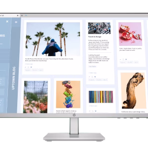 HP S5 527SH 27" FHD Monitor, Flat IPS Panel, 100 Hz Refresh Rate, 5ms Response Time, HP Eye Ease, White