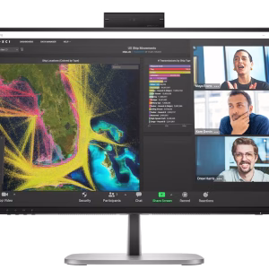 HP S5 Pro 527PM 27" QHD USB-C Conferencing Monitor, Flat IPS Panel, Poly Studio 5MP Camera, Integrated speakers, Black